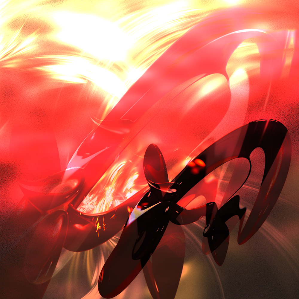 Gravity Discus: A metalheart phone sized wallpaper of an abscratch shape floating through a crimson world.